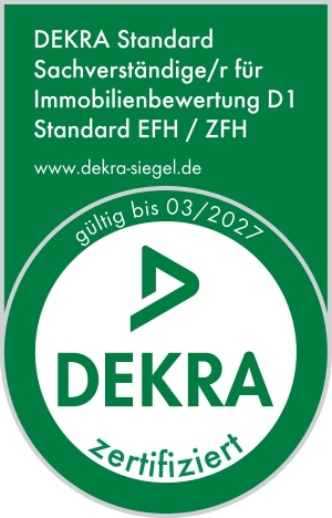 Dekra Zertifizierter Sachverständiger für Immobilienbewertung D1 Standard EFH/ZFH Düsseldorf